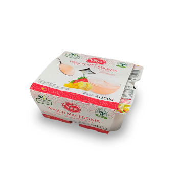 Yogurt macedonia 4uni × 100g